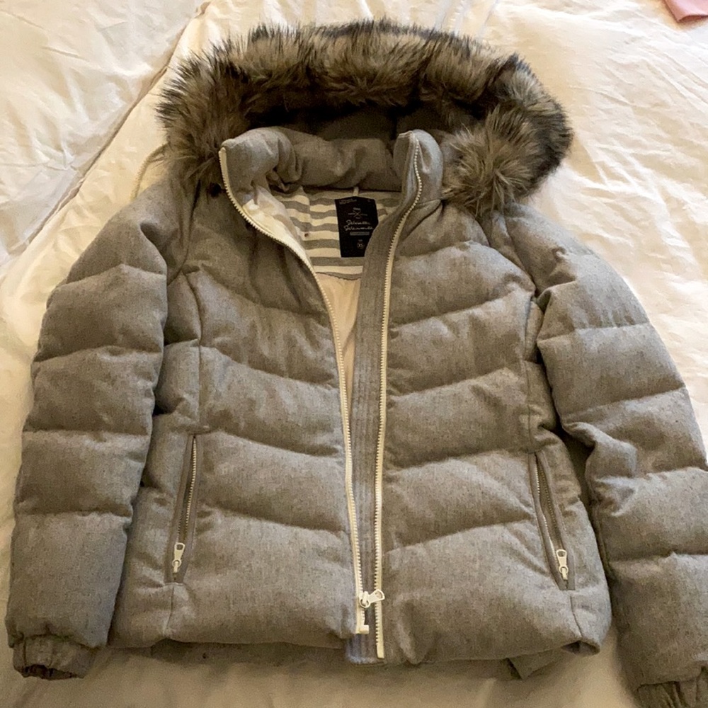 Gap Winter Jacket with Faux Fur Hat